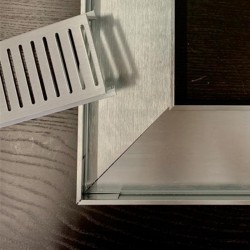 90° Lauxes Silk Silver Pair Shower Grate Joiners 22/26mm 90° Lauxes Silk Silver Pair Shower Grate Joiners 22/26mm